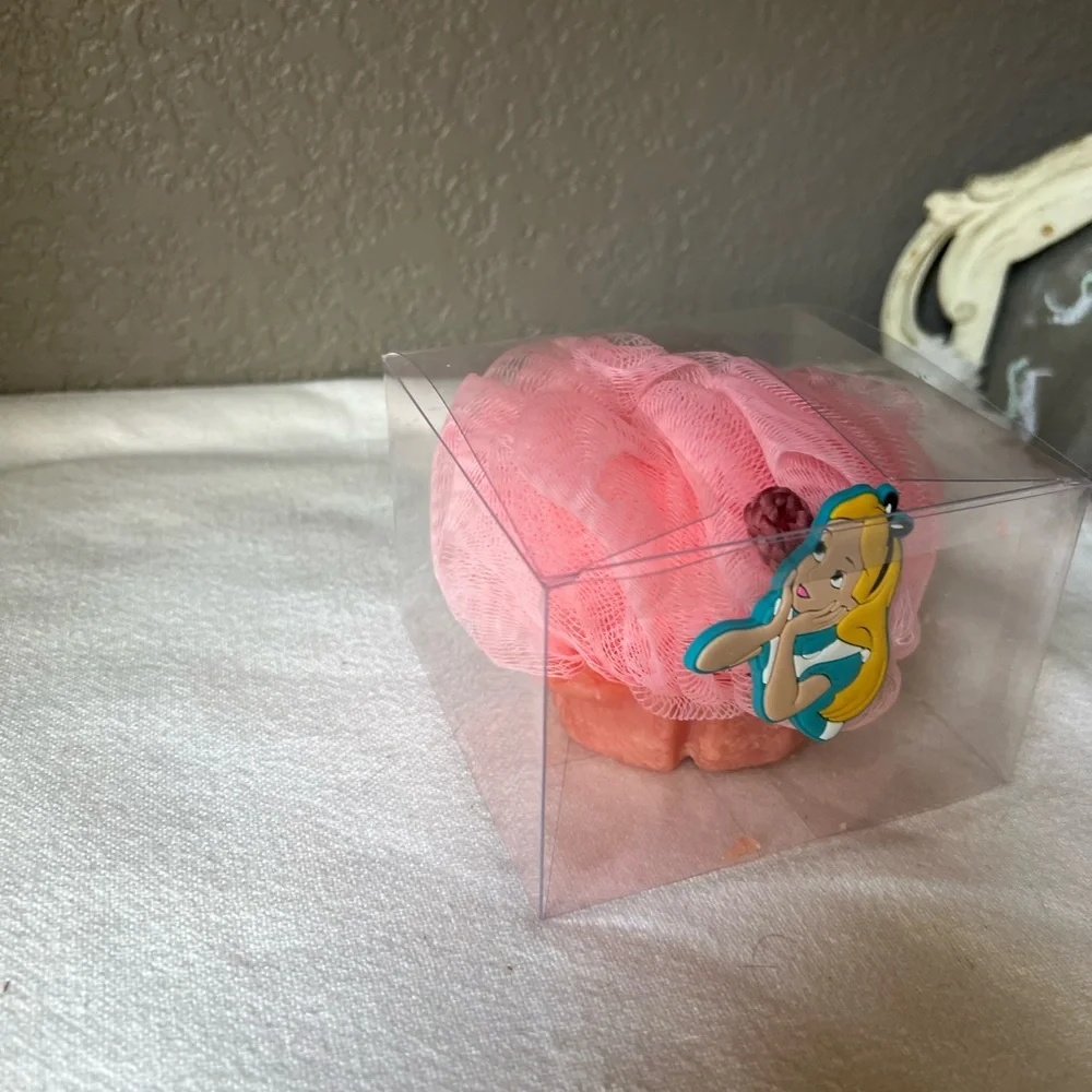 Watermelon soap Pink Shower Pouf with Cartoon Character